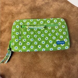 Vintage Vera Bradley Green Floral Wallet